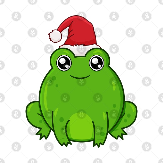 Kawaii Frog Christmas by ShexxarDesigns