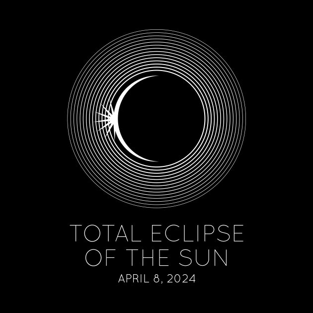 Total Eclipse of the Sun, Circles (for dark backgrounds) by Markadesign