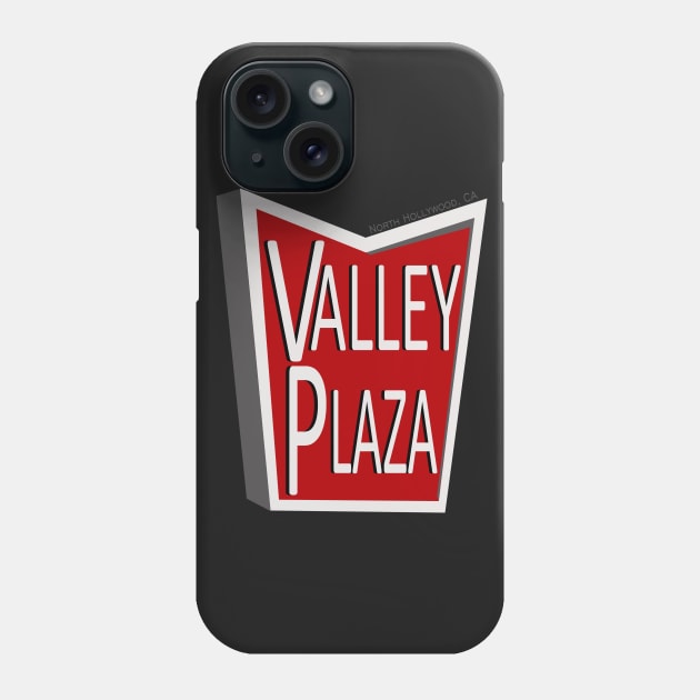 Valley Plaza Vintage Sign Phone Case by OKAT