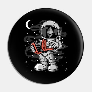 Astronaut Accordion Ethereum ETH Coin To The Moon Crypto Token Cryptocurrency Blockchain Wallet Birthday Gift For Men Women Kids Pin