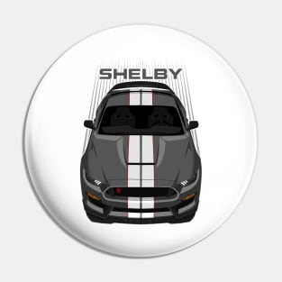 Ford Mustang Shelby GT350R 2015 - 2020 - Magnetic Grey - White Stripes Pin