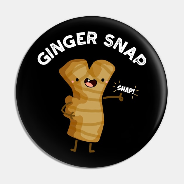 Ginger Snap Funny Food Herb Spice Pun Pin by punnybone