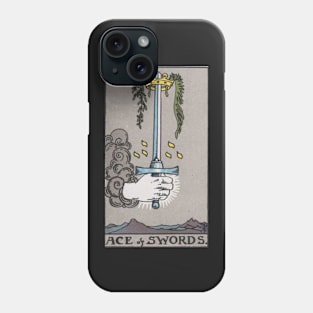 Ace of Swords - Tarot Card Phone Case