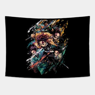 Demon Slayer Powerful Protagonists Tapestry