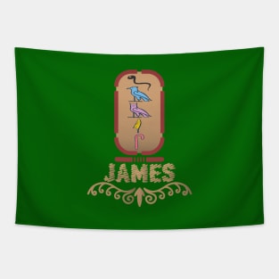 JAMES-American names in hieroglyphic letters-James, name in a Pharaonic Khartouch-Hieroglyphic pharaonic names Tapestry