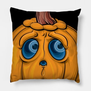 Scared Jack O Lantern - Halloween 2019 Pillow