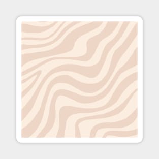 Wavy pattern beige Magnet