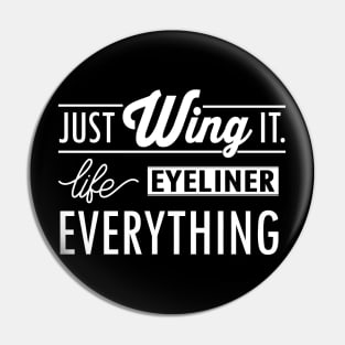 Just wing it (white) Pin