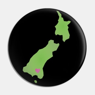 My Heart is in New Zealand Pin