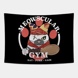 Meowscular Gym Tapestry