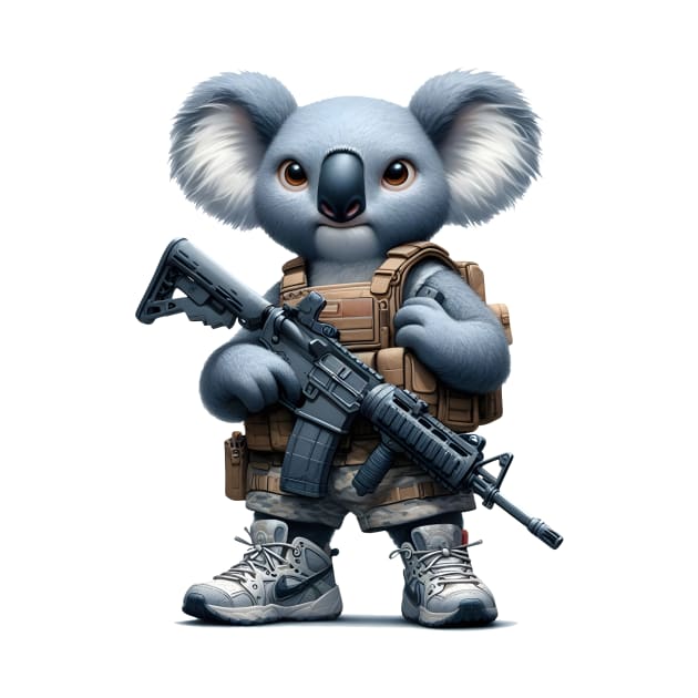 Tactical Koala by Rawlifegraphic