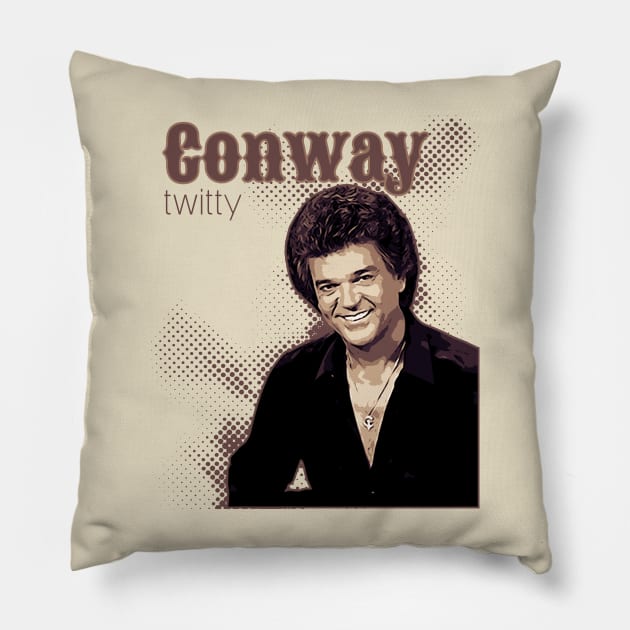 Conway Twitty Pillow by Degiab