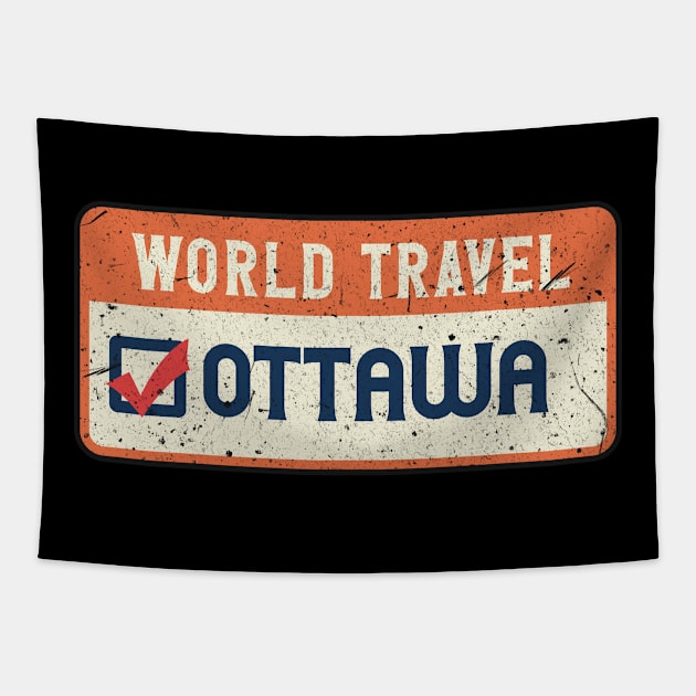 ottawa world travel Tapestry by SerenityByAlex