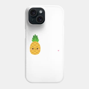 If you were a fruit you'd be a fineapple Funny Pun | White Phone Case