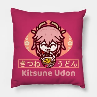 yae miko (kitsune udon) | (fan-art by smoomaru) Pillow