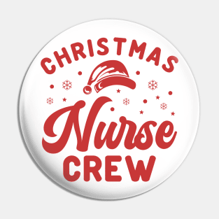 Christmas Nurse Crew Red Santa Hat Pin