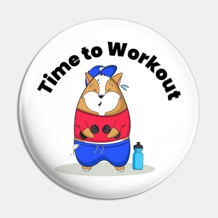 Time to Workout Pin