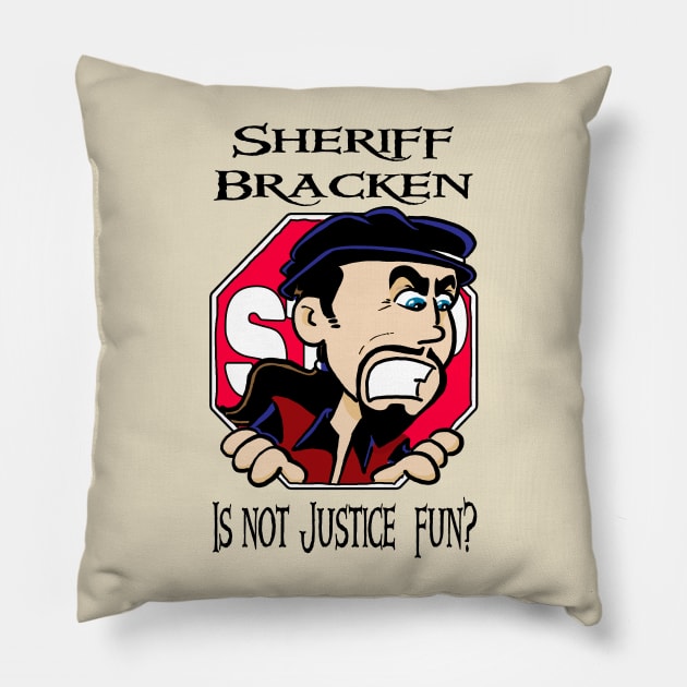 Is Justice not fun? Pillow by keithcsmith