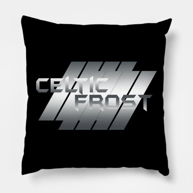 Metallic Illustration celtic frost Pillow by theStickMan_Official