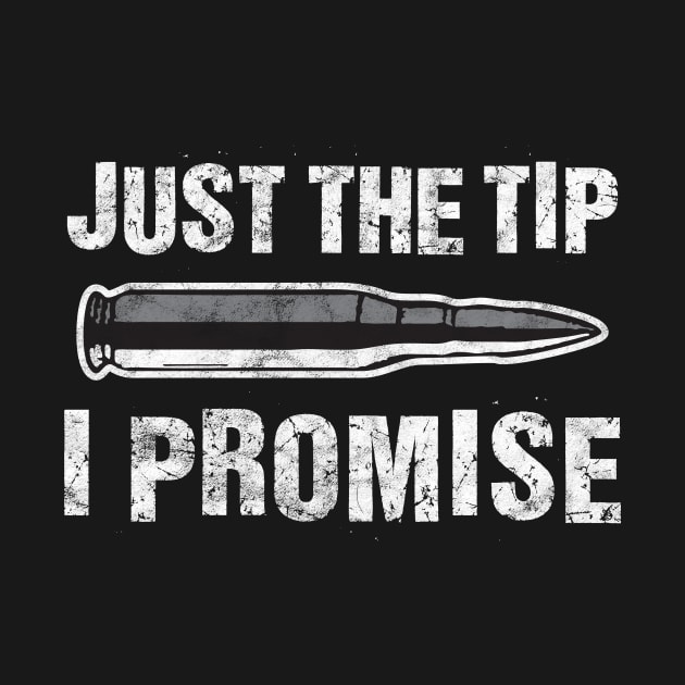 Just The Tip I Promise' Funny Bullet Gift by ourwackyhome