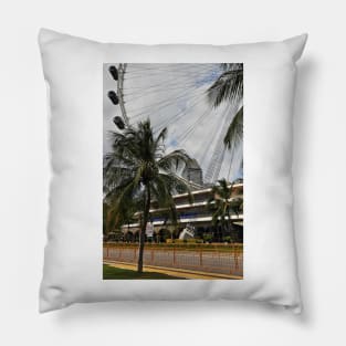 Singapore Flyer from the Race Track - Singapore Pillow