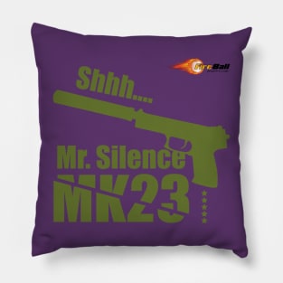 GUN MK 23 green Pillow