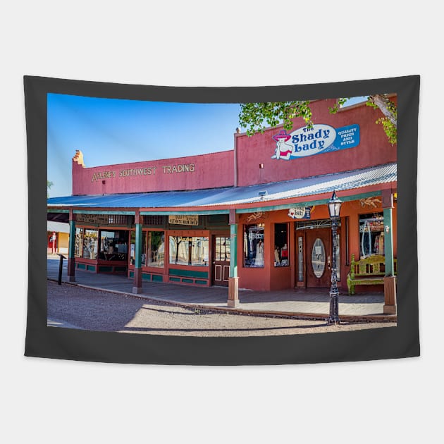 Allen Street in Tombstone, Arizona Tapestry by Gestalt Imagery