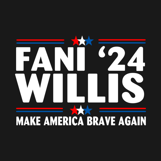 Fani WIllis Make America Brave Again US Flag by Spit in my face PODCAST