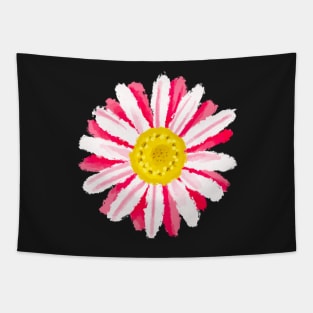 Red Summer Daisy Tapestry