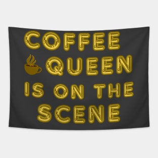 Coffee Queen On The Scene Tapestry