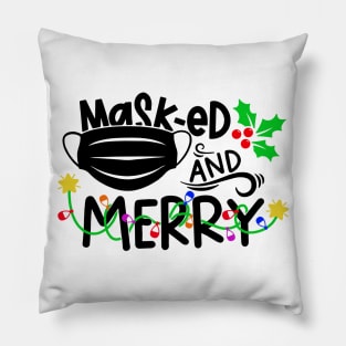 Masked And Merry Pillow