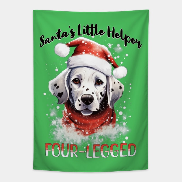 Santa's Little Helper Tapestry by MZeeDesigns