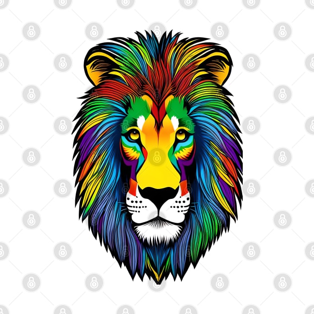 Rainbow Pride Lion by Obotan Mmienu