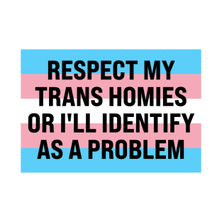 respect my trans homies or i'll identify as a problem T-Shirt