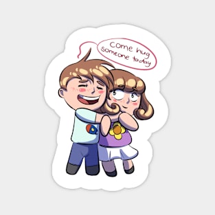 Hug Someone Today Magnet