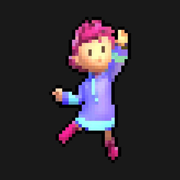 Kumatora Pixel Art by wakkaflakkaflame