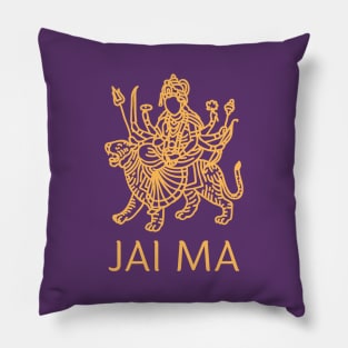 Golden Durga Pillow