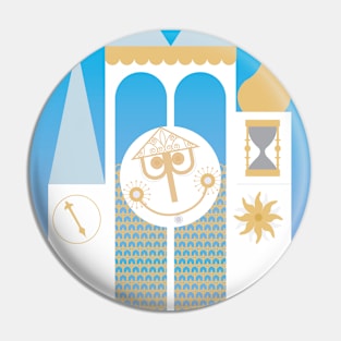 Small World Illustration Pin