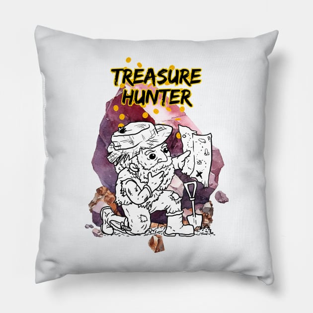 Treasure Hunter DnD fantasy character Pillow by Moonwing