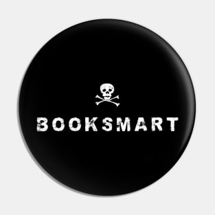 booksmart and skull Pin