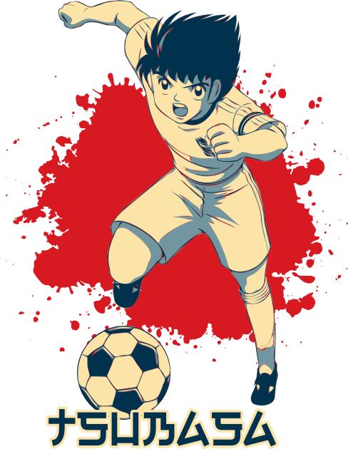 Captain Tsubasa Popart Kids T-Shirt by masnono