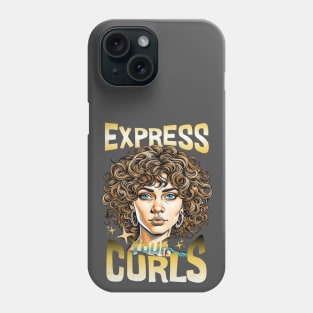 Expressing Your Curls for Curly People with Curly Hair Phone Case