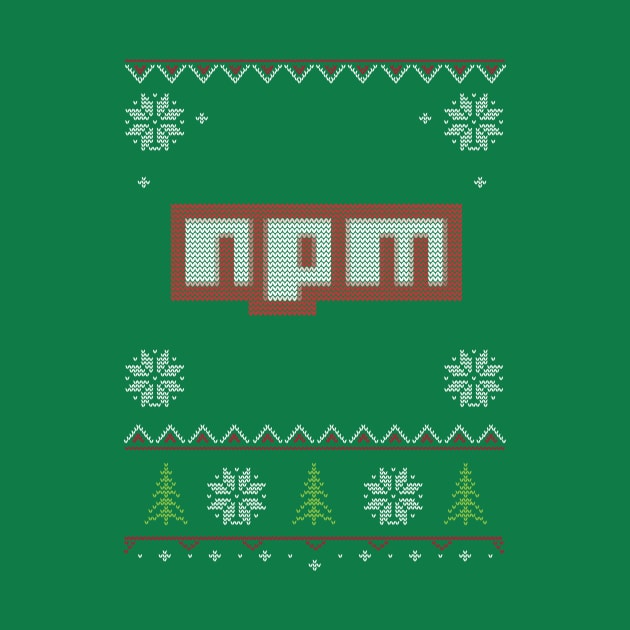 npm JS JavaScript Ugly Sweater Christmas by vladocar