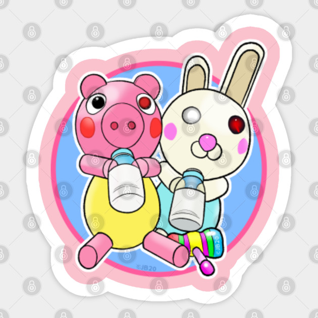 Baby Piggy Roblox Sticker Teepublic - pink ants roblox account