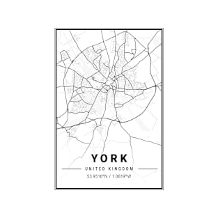 York Light City Map T-Shirt