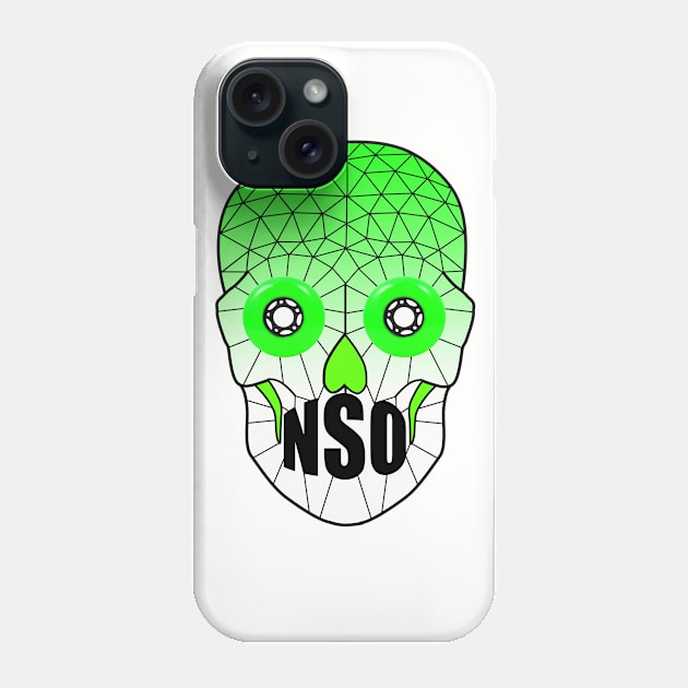 NSO Skull Phone Case by DerbyWarThreads