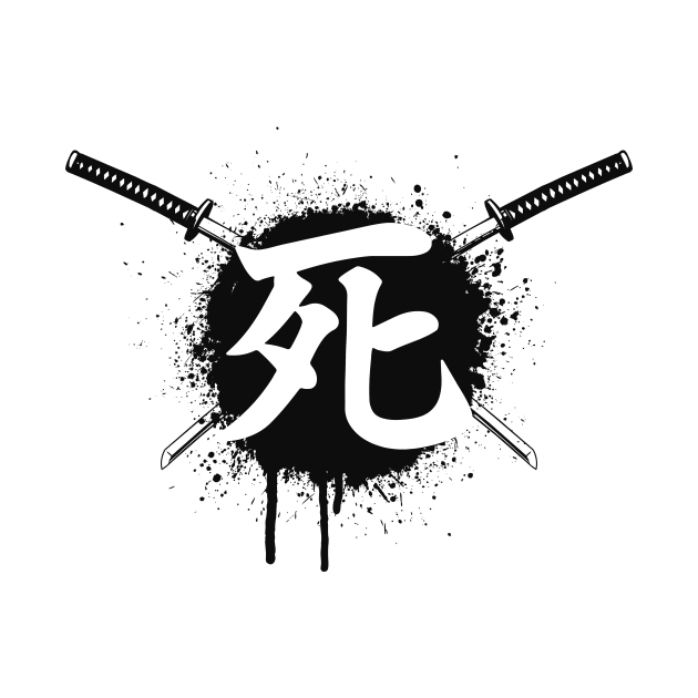 "Death" In Kanji character, Otaku, Anime by ArkiLart Design