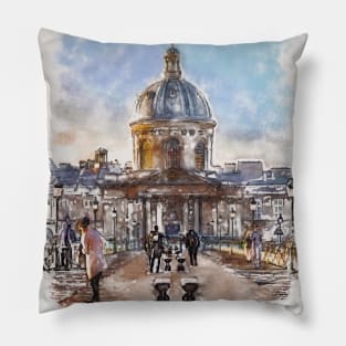 Pont des Arts Paris Pillow