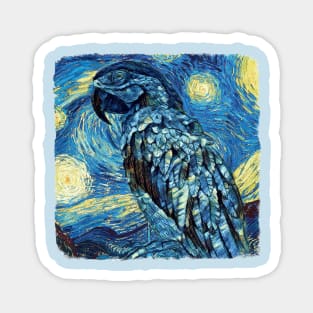 The Parrot Van Gogh Style Magnet