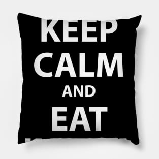 Keep Calm and Eat Injera, Amharic (እንጀራ) Pillow